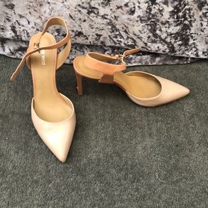 Nine West Two-Tone Ankle Strap Heel